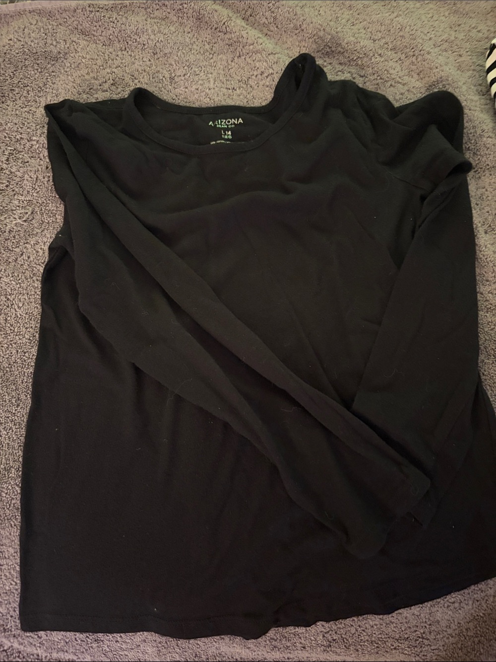 Arizona Jean Company Black Long Sleeve Crew Tee